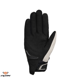 Manusi moto piele Ixon Hurricane MS - barbati, vara, street, degete tactile, gri - Img 2