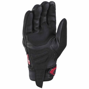 Manusi moto piele Ixon MIG 2 MS - barbati, vara, roadster, degete tactile, negru/rosu - Img 2