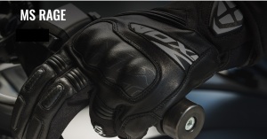 Manusi moto piele Ixon MS Rage MS - barbati, vara/iarna, impermeabile, sport/roadster, degete tactile - Img 3