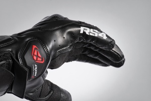 Manusi moto piele Ixon RS4 AIR MS - barbati, vara, sport, degete tactile, negru - Img 3