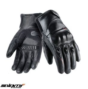Manusi moto Seventy Degrees SD-C13 - barbati, impermeabile, degete tactile, negru