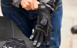 Manusi moto Seventy Degrees SD-C45 -, impermeabile, touring, negru gri - Img 2