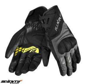 Manusi moto Seventy Degrees SD-T55 Atak - barbati, impermeabile, touring/adventure, negru/galben