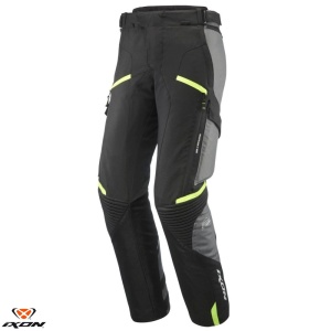 Pantaloni moto Ixon Midgard MS - barbati, all season, impermeabili, touring/adventure, negru/gri/galben