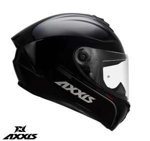 Casca Axxis Draken S V2 - Integrală, negru lucios - Img 3