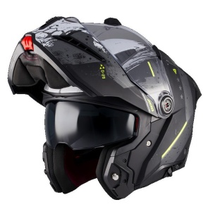 Casca Axxis GhostFighter SV - Flip-up, gri mat, Ochelari soare incluși, ECE 22.06