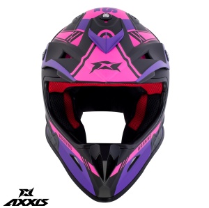 Casca Axxis MX-Copii Wolverine B8 Off Road Roz Mat - Img 3