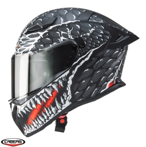 Casca Caberg Drift Evo II SV Crok - Integrală, negru/antracit/rosu fluor mat, Pinlock inclus, ECE 22.06 - Img 2