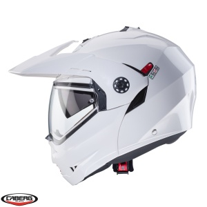 Casca Caberg Tourmax X SV - Flip-up, alb lucios, Pinlock și ochelari soare incluși, ECE 22.06 - Img 3
