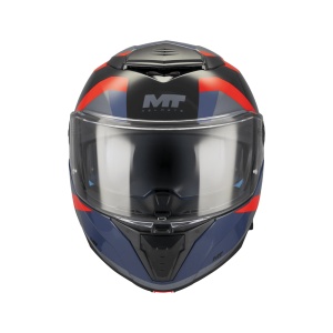 Casca MT Helmets Atom 2 SV Dexter - Flip-up, rosu albastru, ochelari soare incluși, ECE 22.06 - Img 3