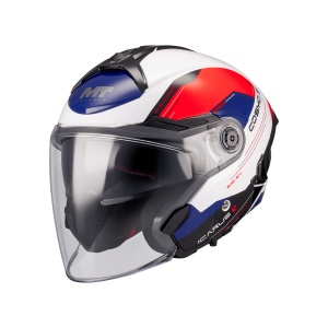 Casca MT Helmets Cosmo SV Icarus - Open face, rosu lucios, Ochelari soare incluși