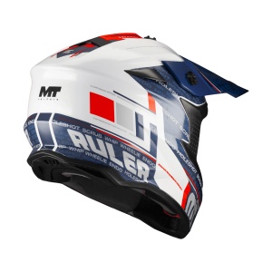 Casca MT Helmets Falcon S Ruler - Cross enduro, alb, ECE 22.06 - Img 4