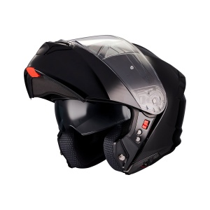 Casca MT Helmets Genesis SV Pure - Flip-up, negru lucios, Ochelari soare incluși, ECE 22.06 - Img 2