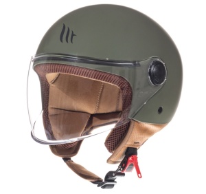 Casca MT Helmets Street S - Open face, verde mat, ECE 22.06