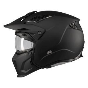 Casca MT Helmets Streetfighter SV S Pure - Adventure, negru mat, Ochelari soare incluși, ECE 22.06