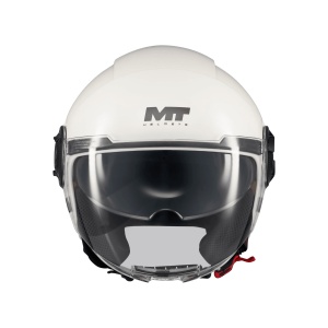 Casca MT Helmets Viale SV S Pure - Integrală, alb, Ochelari soare incluși - Img 3