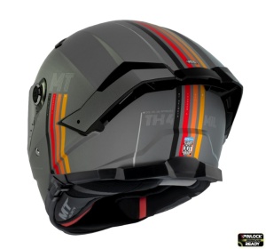 Casca MT Thunder 4 SV MIL C2 Gri Mat cu Ochelari Soare - Img 3