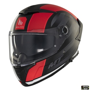 Casca MT Thunder 4 SV Treads B5 rosu mat cu parasolar - Img 2