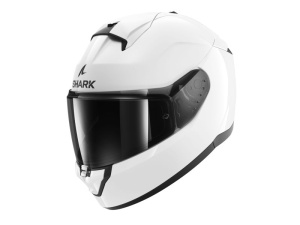 Casca SHARK RIDILL 2 BLANK - Integrală, lucios/alb, Ochelari soare incluși