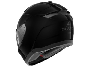 Casca SHARK RIDILL 2 BLANK - Integrală, negru/lucios, Ochelari soare incluși - Img 3