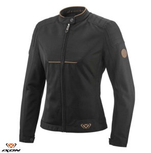 Geaca moto Ixon Cornet WP LS - dama, vara, impermeabila, urban/heritage, negru/maro