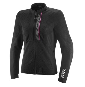 Geaca moto Ixon Ostro LS - dama, impermeabila, roadster, negru/roz