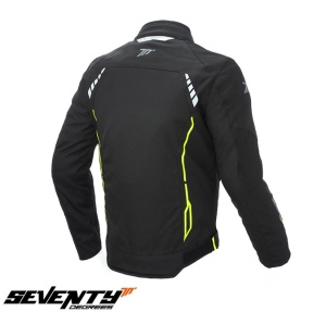 Geaca moto Seventy Degrees SD-JR65 - barbati, all season, impermeabila, racing, negru/galben fluor - Img 2
