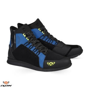 Ghete moto Ixon Freaky WP MS - barbati, all season, impermeabile, urban, negru/albastru/galben
