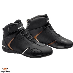 Ghete moto Ixon Gambler WP LS - dama, all season, impermeabile, roadster, negru