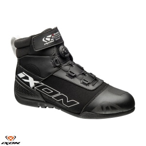 Ghete moto Ixon Ranker MS - barbati, all season, roadster, negru/alb - Img 2