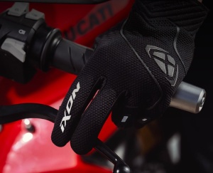 Manusi moto Ixon Hurricane 2 LS - dama, street, degete tactile, negru - Img 3