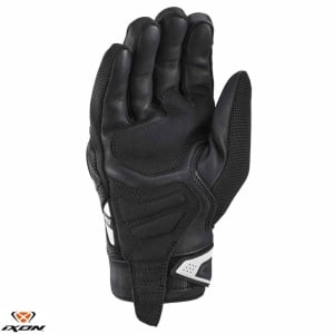 Manusi moto piele Ixon MIG 2 MS - barbati, vara, roadster, degete tactile, negru/alb - Img 2