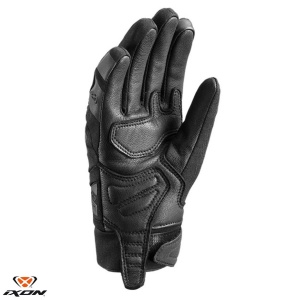Manusi moto piele Ixon MIG 2 WP LS - dama, vara, impermeabile, sport, degete tactile, negru - Img 2