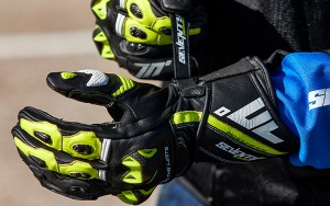 Manusi moto piele Seventy Degrees SD-R12 - barbati, vara, sport, negru/galben - Img 2