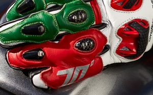Manusi moto Seventy Degrees SD-R12 - barbati, vara, racing, negru/rosu/verde - Img 2