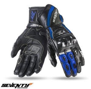 Manusi moto Seventy Degrees SD-R2 - barbati, vara, racing, negru/albastru