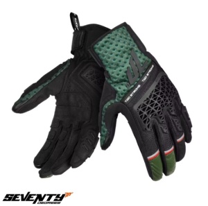 Manusi Seventy SD-N60 Two Stroke barbati vara, degete tactile, negru/verde/rosu - Img 1