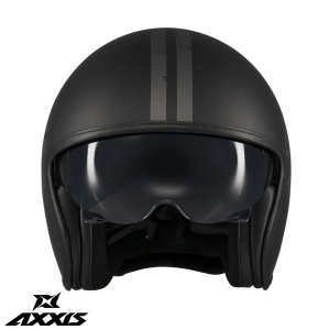 Casca Axxis Hornet S SV Vintageclub - Open face, negru mat, Ochelari soare incluși, ECE 22.06 - Img 3
