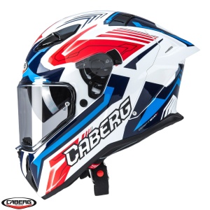 Casca Caberg Drift Evo II SV Jarama H7 Alb/Rosu/Albastru Lucios - Img 2