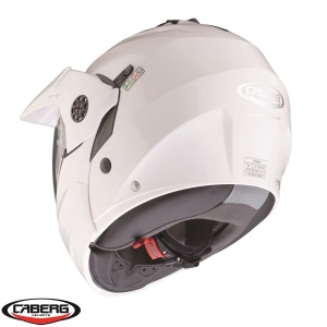 Casca Caberg Tourmax X SV - Flip-up, alb lucios, Pinlock și ochelari soare incluși, ECE 22.06 - Img 4