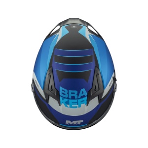 Casca MT Helmets Braker SV Inception - Integrală, albastru mat, ochelari soare incluși, ECE 22.06 - Img 3