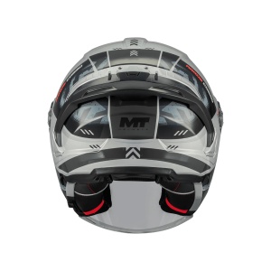 Casca MT Helmets Cosmo SV Arrow - Open face, gri lucios, Ochelari soare incluși - Img 4