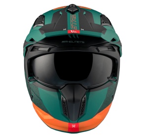 Casca MT Helmets Streetfighter SV S Totem - Adventure, verde mat, Ochelari soare incluși, ECE 22.06 - Img 4