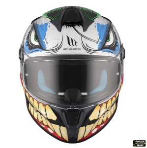 Casca MT Helmets Targo S Joke - Integrală, alb lucios, ECE 22.06 - Img 3