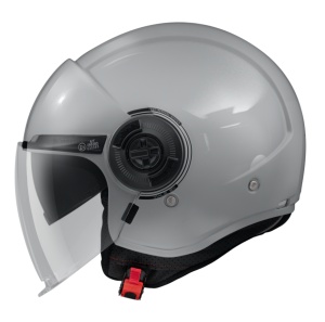 Casca MT Helmets Viale SV S - Open face, gri lucios, Ochelari soare incluși, ECE 22.06 - Img 1