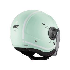 Casca MT Helmets Viale SV S Tasty - Open face, verde mat, Ochelari soare incluși, ECE 22.06 - Img 4