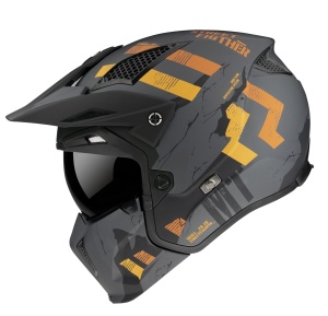 Casca MT Streetfighter SV Skull2020 A12 Gri Mat - Img 1