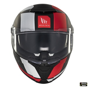 Casca MT Thunder 4 SV Treads B5 rosu mat cu parasolar - Img 3