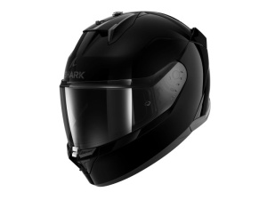 Casca SHARK D-SKWAL 3 BLANK - Integrală, negru lucios, Ochelari soare incluși