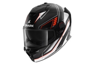 Casca SHARK SPARTAN GT PRO TORYAN - Integrală, mat culoare alb/matt/negru/rosu, Ochelari soare incluși
